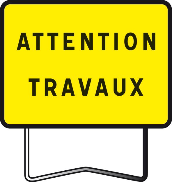 Panneaux KC1 - Attention Travaux en stock à Six fours, près de Toulon