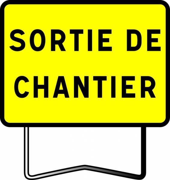 Panneaux KC1 Sortie de Chantier 800x600mm sur Pieds lyonnais  en stock à Six fours, près de Toulon