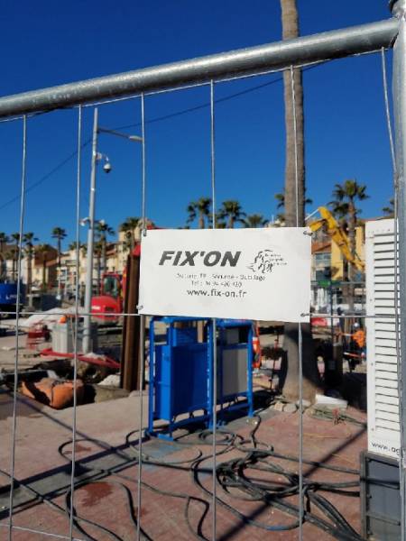 Barrière Héras chantier Bandol