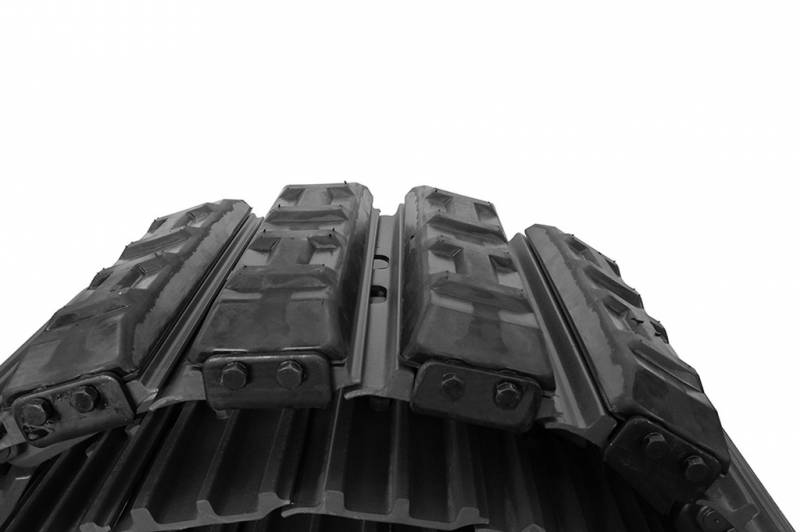 Tuile montées avec sur patins caoutchouc pour pelle et mini pelle extra robuste XTRESS