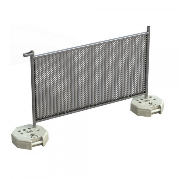 Shéma Barrière Ville de Paris grille perforé avec semi grillagée