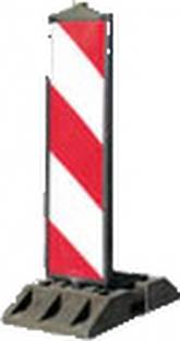 Panneau Balise K5C double face sur socle pieds K1 plastochoc