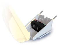 Rangement Batterie feu tricolore de chantier