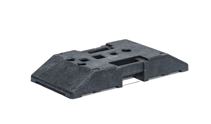 Socle K1 plastobloc pour Balise K5B double face, avec multi trous pour 80x40 et 40x40 et 40 et 60mm en stock à Toulon
