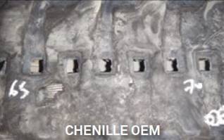 Chenille caoutchouc occasion 400x72,5x74w à Toulon dans le var