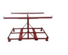 Simple Rack Range barrières TP Ral 3001 avec Prise fourreau fourche et crochets pour elingues